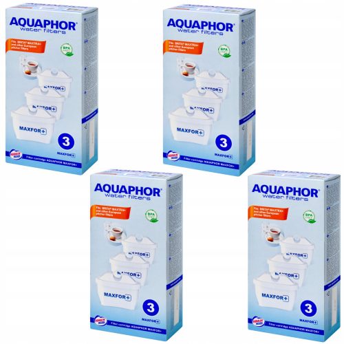  Szűrőbetét az Aquaphor B25 Maxfor kancsóhoz, 12 db.