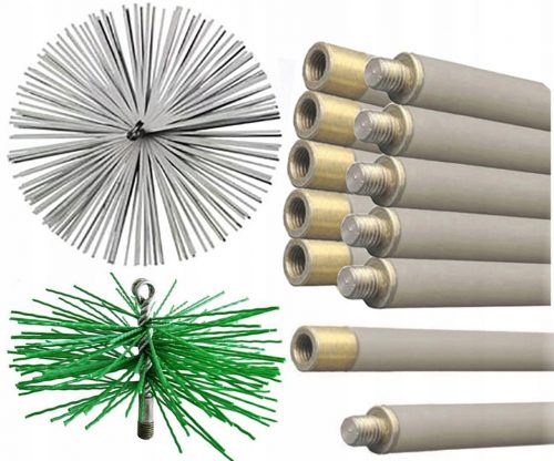 Egyéb tartozékok kazánokhoz - Kéménytisztító készlet 8,4m 175-200 mm-re