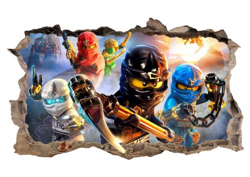 Gyermek falragaszok - LEGO NINJAGO WALL POSTER matrica!