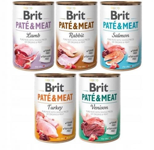  BRIT PATE&MEAT Pulyka 400g PULYKA 5+1 INGYEN