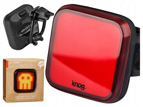 Bicikli lámpa - Knog lengő lengő 100 lm usb hátsó lámpa