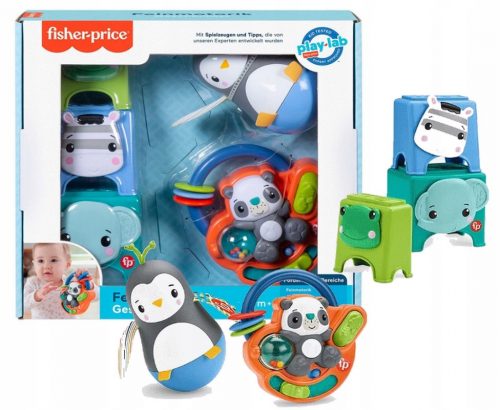 Oktató játék - FISHER PRICE FEJLESZTÜNK KÉZESSÉGES ajándékkészletet