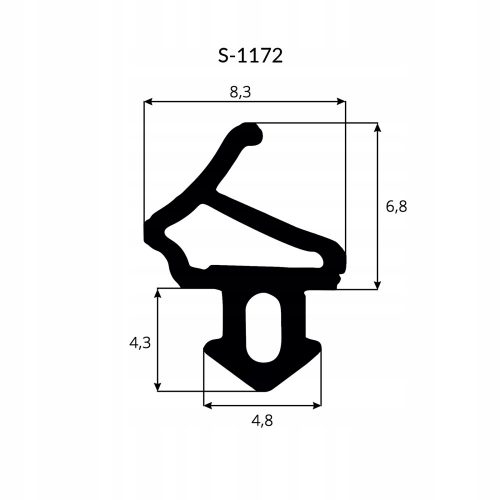 Ablaktömítés - Aluplast S -1172 PVC ablaktömítés - 100m