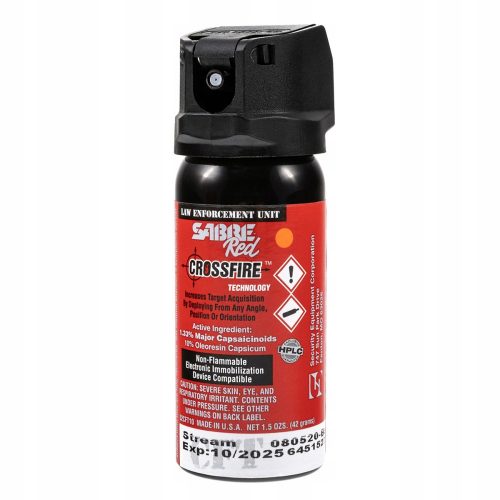 Könny spray - Sabre Red Crossfire 360 paprika spray 47,9 ml