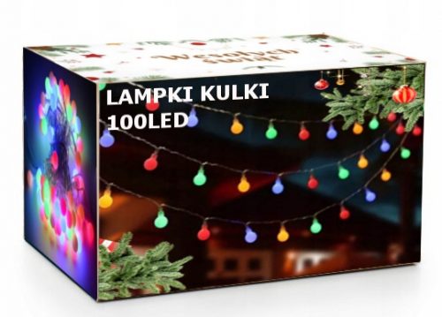 Karácsonyi fények - Karácsonyfa lámpák LED golyók - Multikolor 230 V