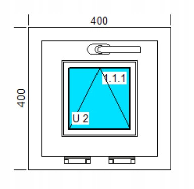 Ablak - PVC Windows 400x400 U White