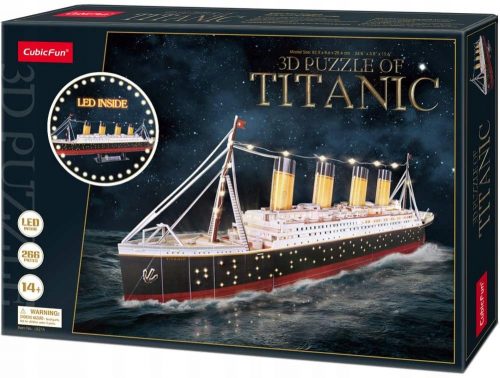  3D puzzle Cubic Fun LED Titanic 266 db.