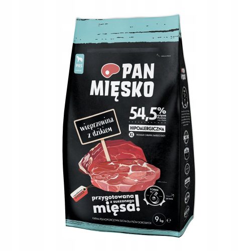 Száraz kutyaeledel - Mr. Meat Porn Dzik 9 kg felnőtt ropogók XL