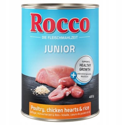 Nedves kutyaeledel - A Rocco Junior az ízek keverékét 12 x 400 g