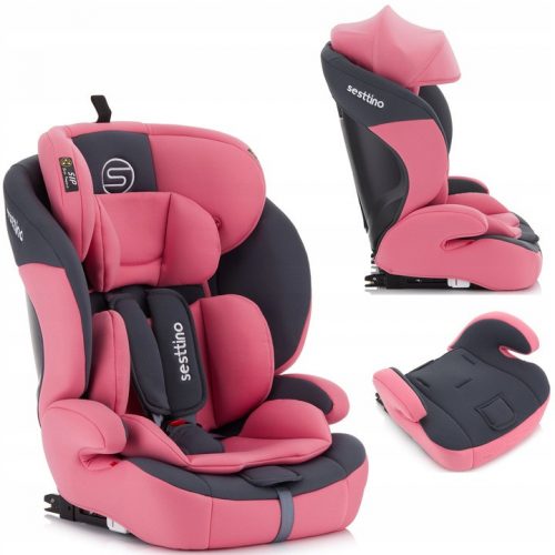 Autósülés gyerekeknek - ISofix 9-36 kg-os autóülés Sesttino rocker rózsaszín