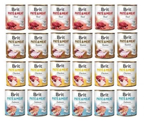 Nedves kutyaeledel - Brit Pate Meat Mix ízek a PSA 24x800G -hez