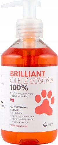 Vitaminok macskáknak - Ragyogó norvég lazacolaj egy 300 ml -es kutya számára