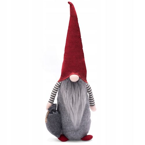 Karácsonyi figurina - Karácsonyi GNOME XXL 60 cm GNOME táskával