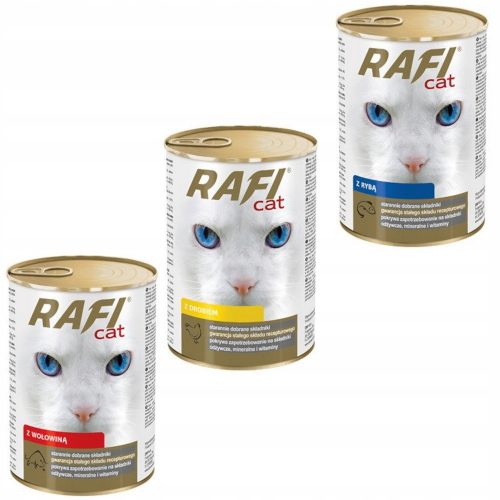  RAFI CAT CAT MACSATAELED ÍZETEK KEVERÉK 24x415g DOLINA