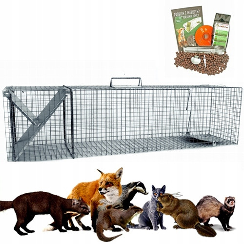 Fa nyest - Élőcsapda Fox Beaver Trap Nagy 122x29x31cm