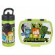  Stor Minecraft üveg 410 ml + Minecraft Lunch box Creeper ebéddoboz