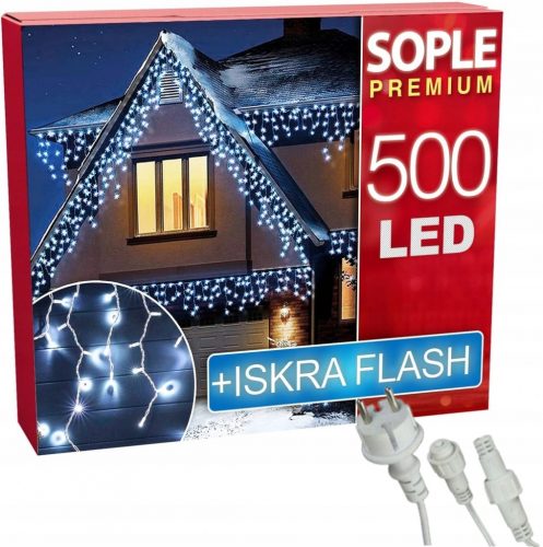 Karácsonyi fények - Sople 500 LED lámpák + Flash Flash Effect!