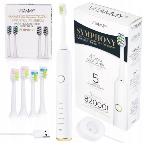  Vitammy Symphony fehér és arany sonic fogkefe