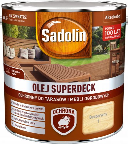 Sadolin teraszolaj 2,5 l, színtelen