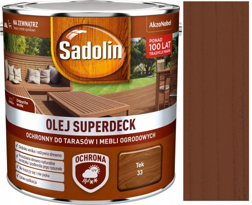 Olaj Sadolin 2,5 l Tek 33