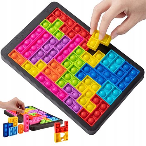  POP IT TOY PUZZLE BLOKKOK A TETRIS PUZZLE 3 AZ 1-BEN