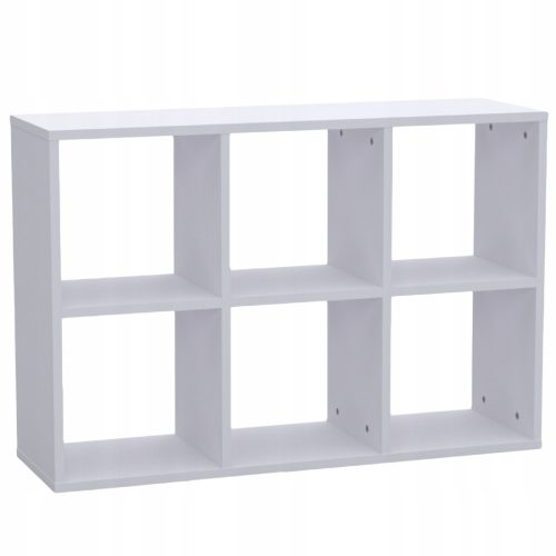 Nyitott könyvespolc 2x3 Kalax Ikea Cutter White