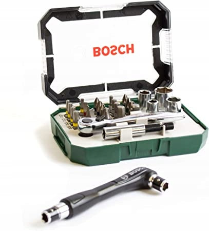 Bosch bitek és sapkák 27 db racsnis +