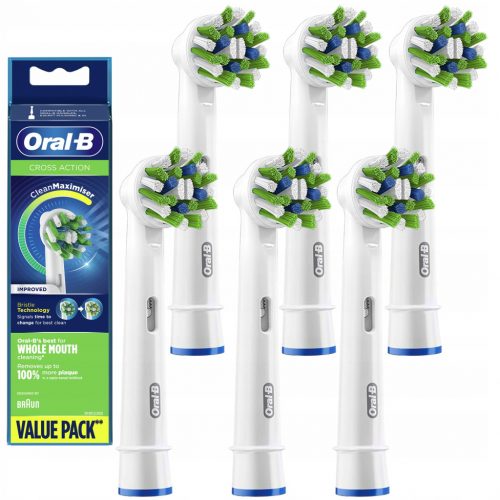  Oral-B CrossAction csere fogkefefejek, 6 db-os csomag