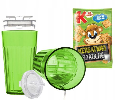  Reflo edző bögre REF230 zöld 170 ml + Kubuś vajas keksz 30 g