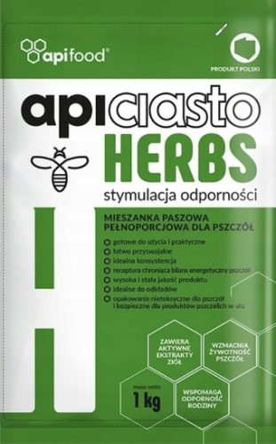 Méhtakarmányo - Apiciasto Herbs gyógynövények 10x 1 kg -os sütemény a méhekhez