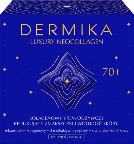  Dermika Luxury Neocollagen öregedésgátló arckrém 70+ nappali és éjszakai 50 ml