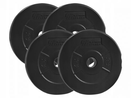  PLATINUM FITNESS SÚLY KÉSZLET 10KG BITUMEN SÚLY TERHELÉS 29MM