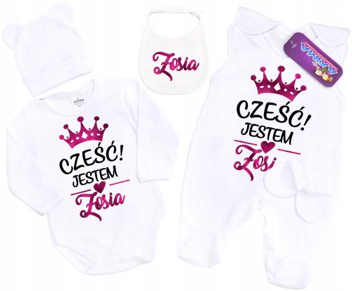 Baba szett - Újszülött layette halmaza a kórház nevéhez r. 56