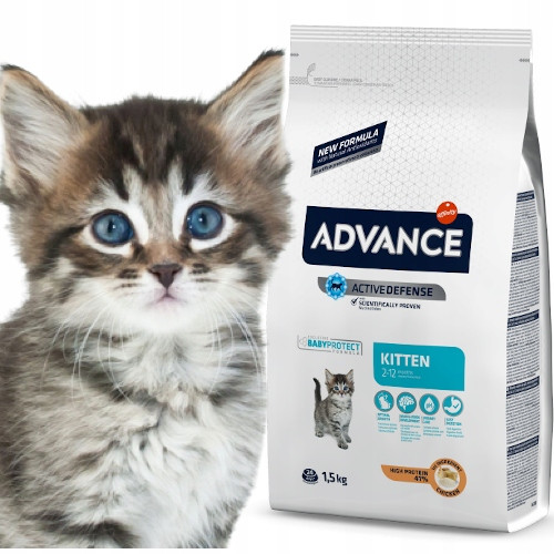 Granulátum macskáknak - ADVANCE Kitten - szárazeledel cicáknak 1,5 kg