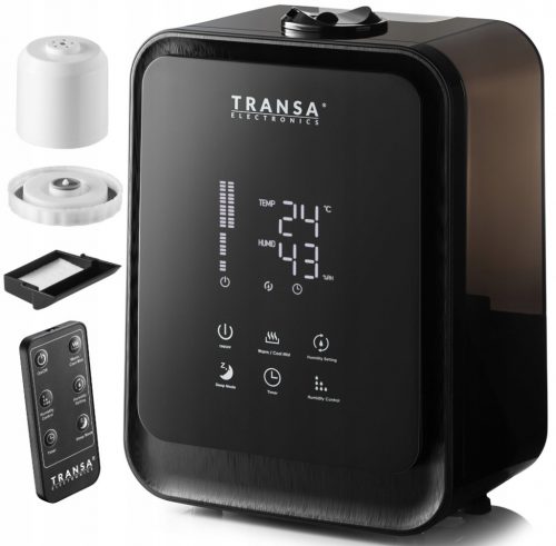  Ionizáló, ultrahangos párásító Transa Electronics AquaMist 40 W 4,5 l fekete