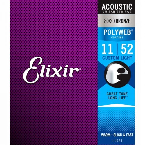  Elixir 11025 PolyWeb 80/20 bronz gitárhúrok