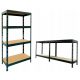 AR-SHELVING fém raktári polc 180 x 90 x 45 cm max. 360 kg polconként