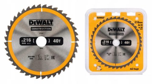 Fűrészlap - Wood Disc 216mm X30, 40Z DT1953 DeWalt