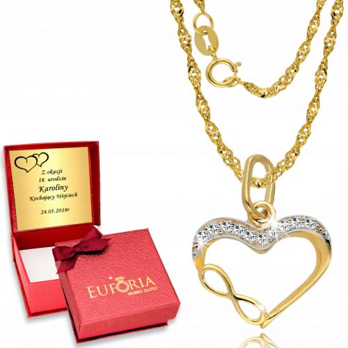  Arany Infinity Chain Celebrity Heart