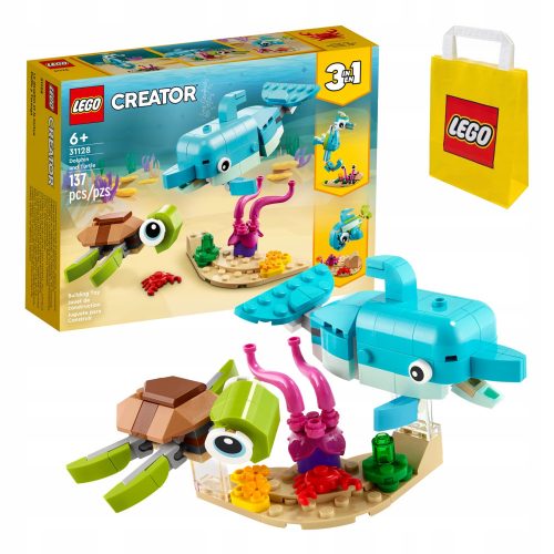 LEGO Creator 3 w 1 - Lego Creator 3 -ban 1 -ben - delfin és teknős (31128)