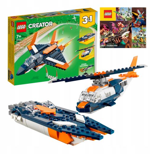 LEGO Creator 3 w 1 - LEGO TECHNIC 42117 VERSENYREPÜLŐ 2 AZ 1-BEN