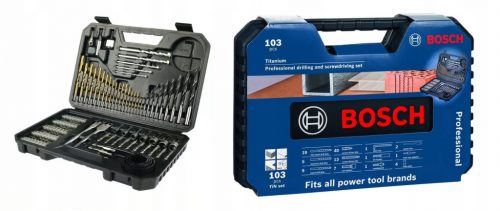  Bosch 2608594070 fúró- és bitkészlet 103 db.