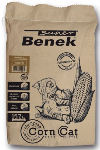 Alom nyulaknak és kis rágcsálóknak - Super Benek Corn Cat Golden 25 l kukorica görgők