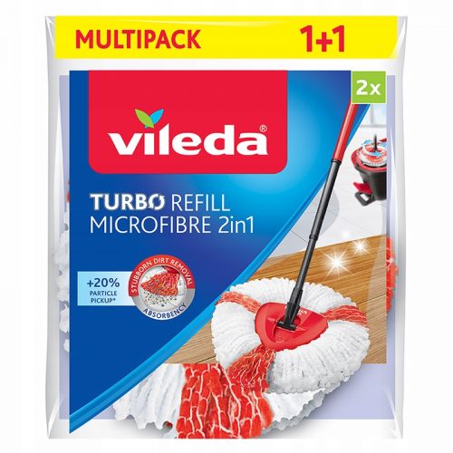 Padlómosó - VILEDA TURBO 2IN1 FORGÓ MOP BETÉT, 2 DB