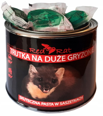 Egerek és patkányok elleni védelem - Marten Poison erőteljesen -rozsdás paszta méreg