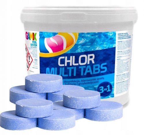 Medence kémia - Chlorine Gamix tabletta 5 kg 5 l