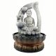  Buddha szökőkút figura LED világító 28*20,5cm