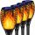 4x LED napelemes lámpa TORCH FIRE FLAME hatás