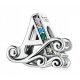  Charms LETTER LETTER A PAVE ORNAMENT s925