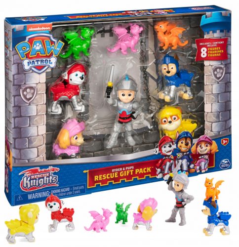  Paw Patrol Spin Master Rescue Knights figurakészlet, 8 részes